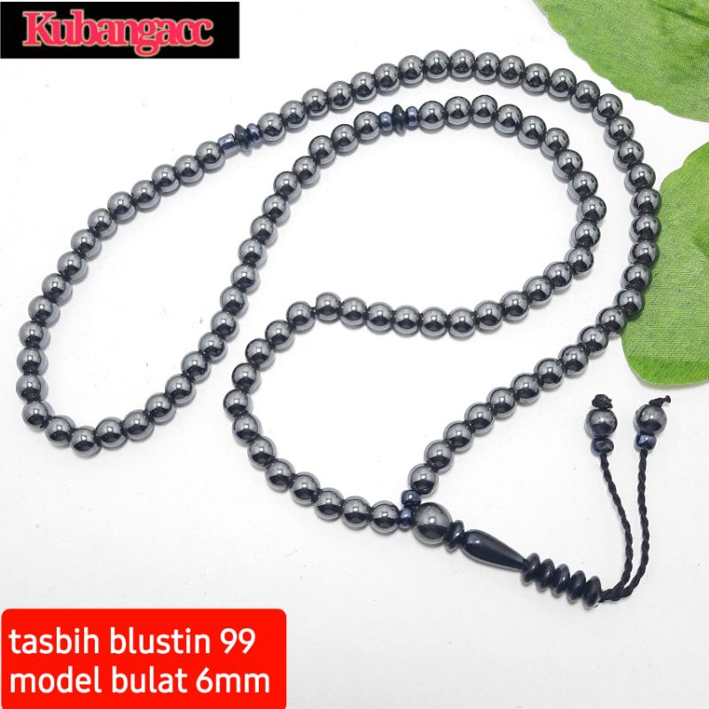 Kalung tasbih batu blustin 99 dim 6 mm Tasbih blustin tasbih batu tasbih murah kalung tasbih murah