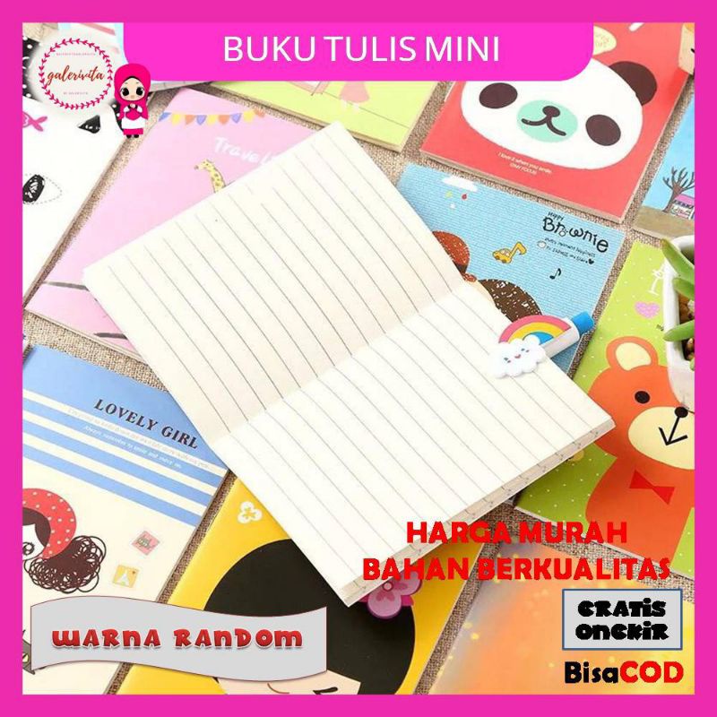 

Notebook Mini/Buku Tulis Mini Notebook/Buku Tulis Garis Mini/Notebook Mini/Memo Motif MiniA254