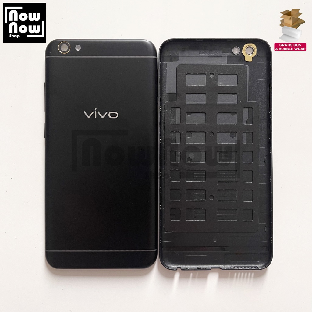 Backdoor Tutup Belakang Baterai Backcover Back Casing Housing Vivo V5 / V5S / Y67 Cover Belakang 1601 1713 1612 Y67L Tombol On Off Volume