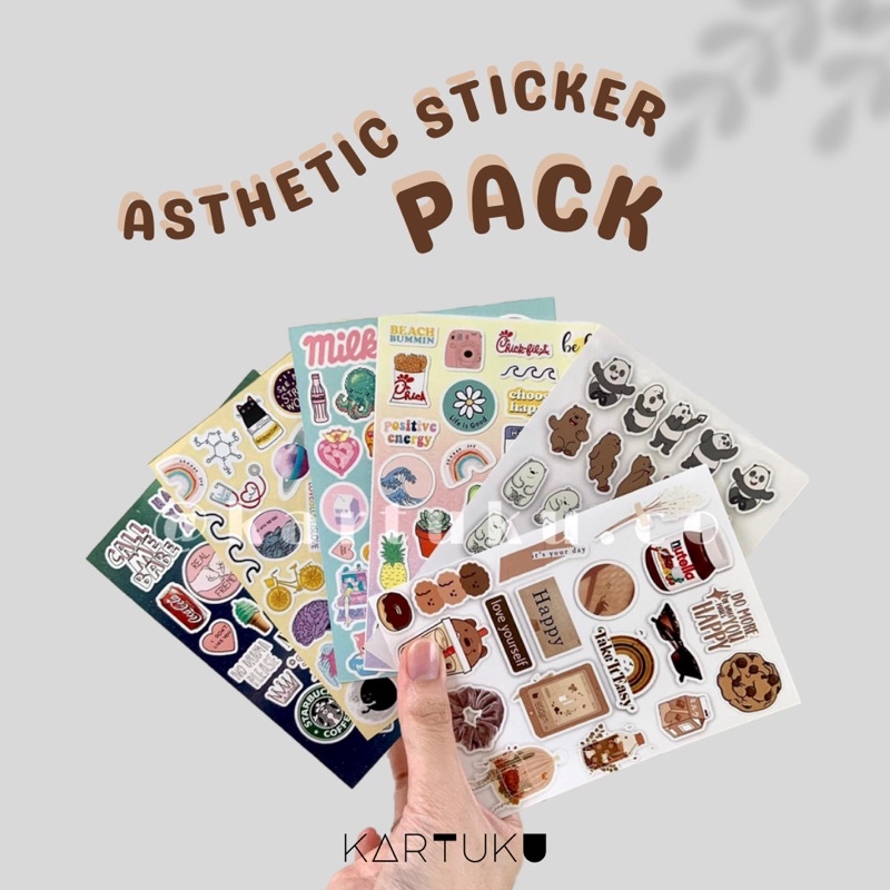 

AESTHETIC STICKER PACK (CUTE STUFF) - VINYL TAHAN AIR