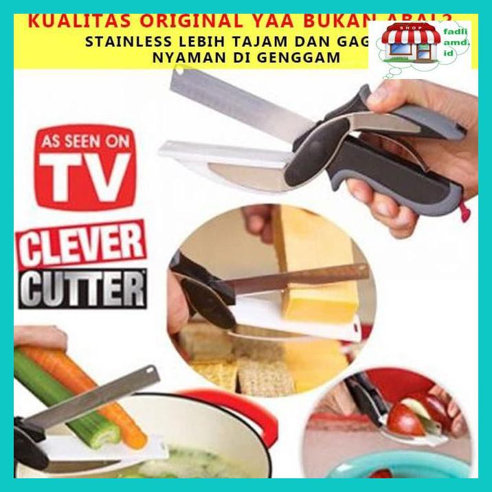 

T5Tregt5- Gunting Sayur Serbaguna Clever Cutter Stainless Stell 4E4Etgr-