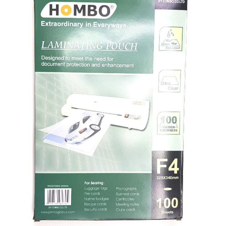

[KODE Y9243] Plastik Laminating Folio HOMBO 100 Micron