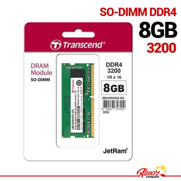 RAM Laptop Transcend 8GB DDR4 3200 Mhz JM3200HSG-8G