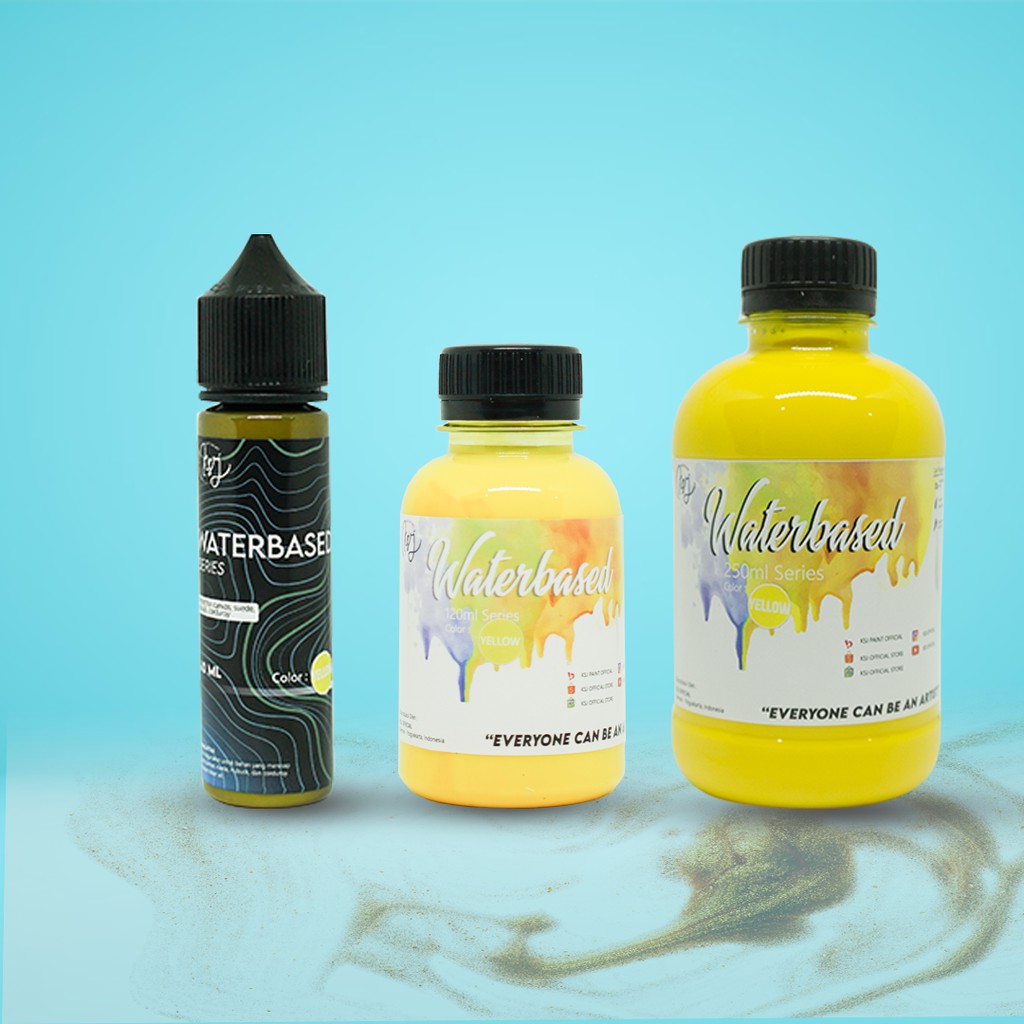 Cat Sepatu KSJ Canvas X Suede Waterbased ( Pelengkap Pembersih Sepatu / Shoe Cleaner )-YELLOW