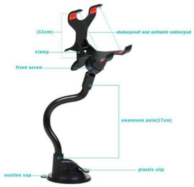 holder handphone gps panjang mobil motor car mount holder