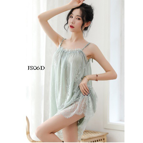 [SIAP KIRIM] BAJU TIDUR SEXY LINGERIE JUMBO SLEEPWEAR FIT TO XXL HIJAU TOSCA JS06D