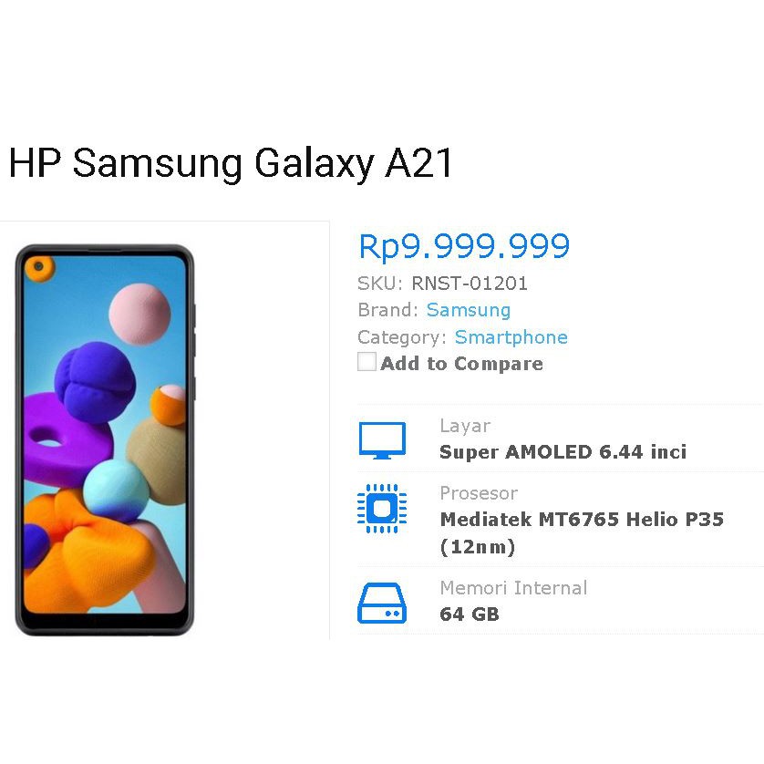 samsung galaxy A21 ANTI GORES LAYAR  9H HARDNESS NANO GLASS dan ANTI SHOCK EXTREME