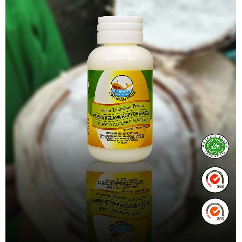 

Perisa Kelapa Kopyor Pasta Kopyor Coconut Flavor Cap Ikan Paus 50 ml (6 pcs)