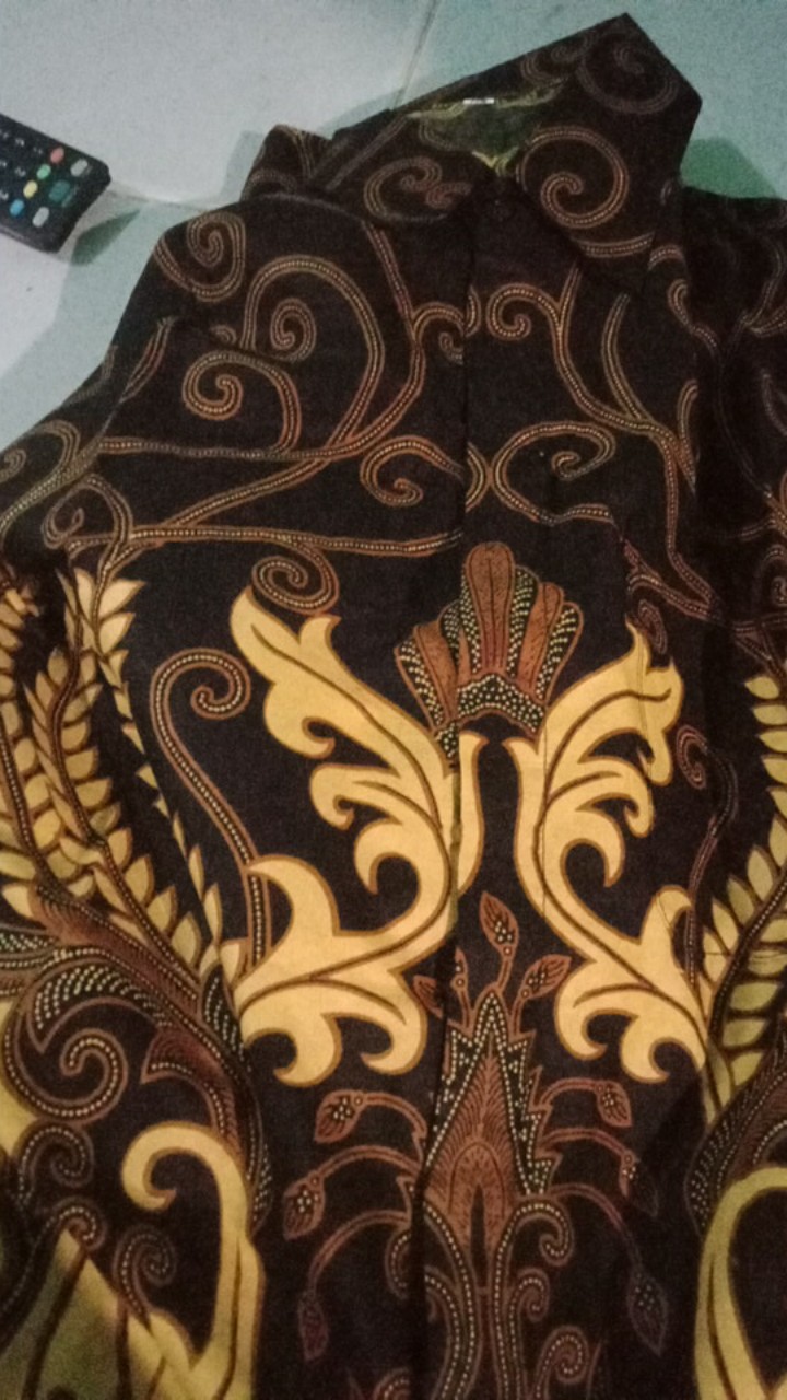 Batik Couple Keluarga Sania Ruffle Ori Ndoro Jowi Dnt Kujang Kuning