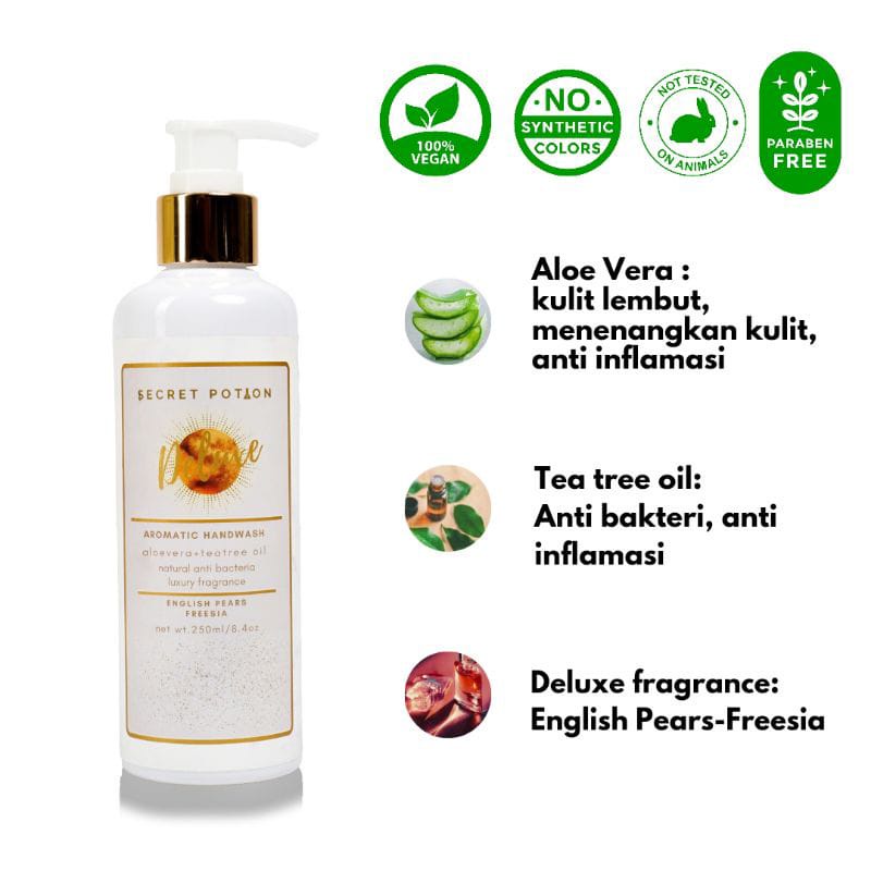 Secret Potion Aromatic Hand Wash Sabun Cuci Tangan 250ml Deluxe Fragrance