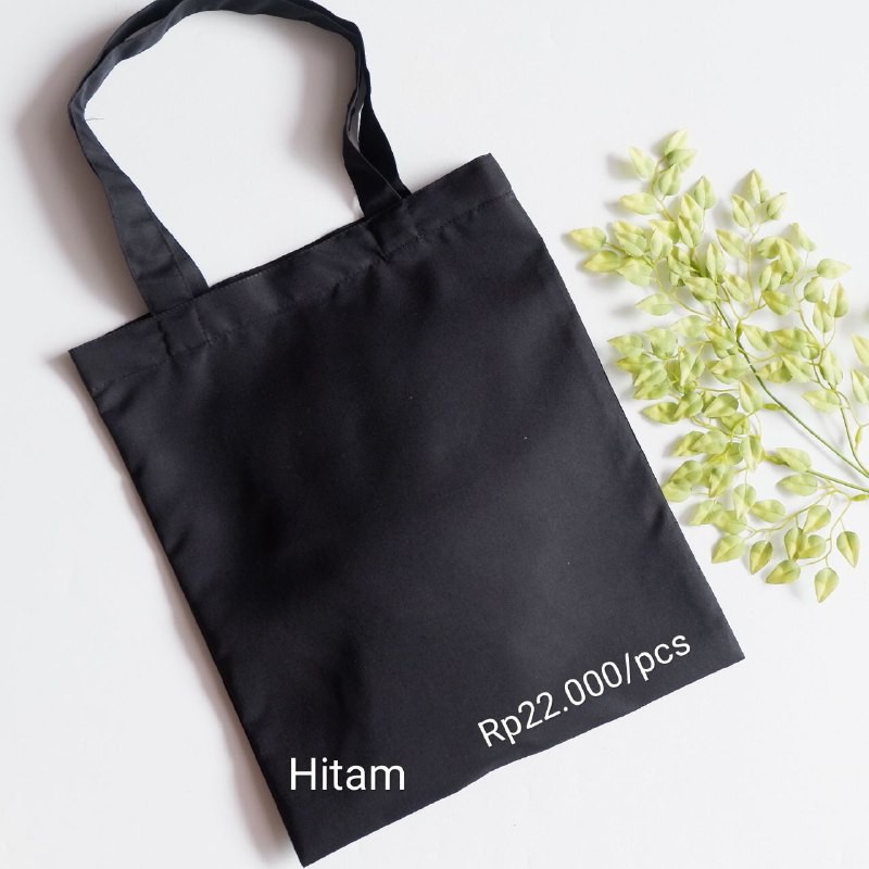 Jual Tote Bag Hitam Polos Mrs Bin 35x40 | Shopee Indonesia