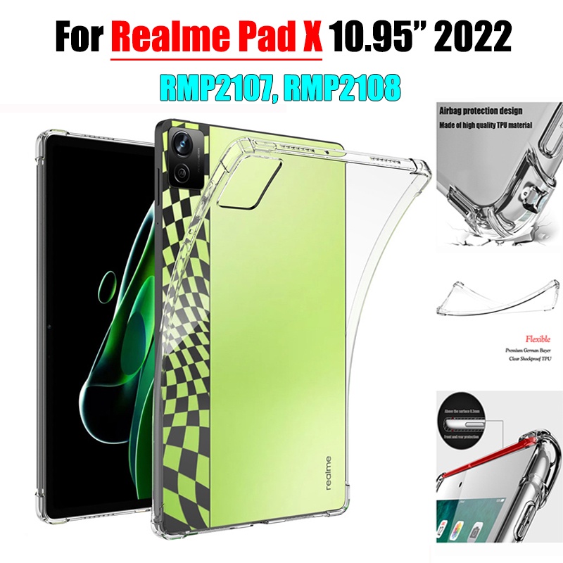 Soft Case TPU Transparan Cover Realme Pad X 10.95 &quot;(2022) RMP2107 RMP2108