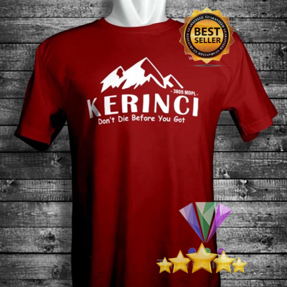 Kaos Pendaki Gunung KERINCI - Baju Kaos Outdoor Premium - Tshirt Distro Pria Wanita Murah PG-55