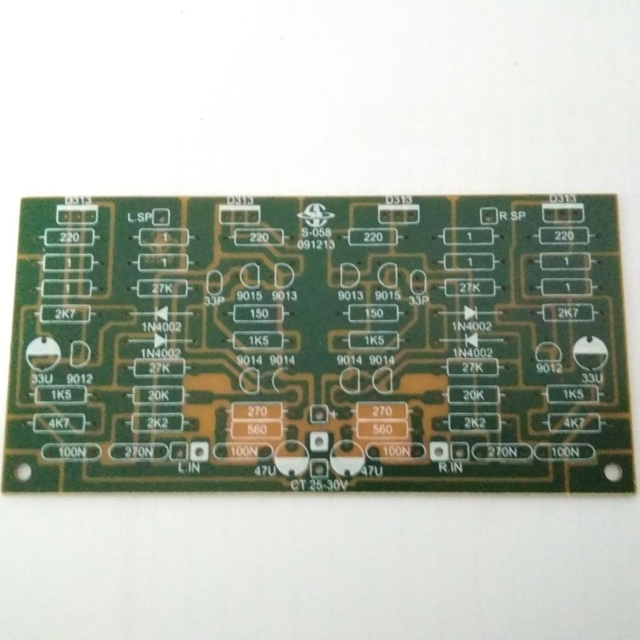 PCB Power Amplifier 60W Stereo S-058