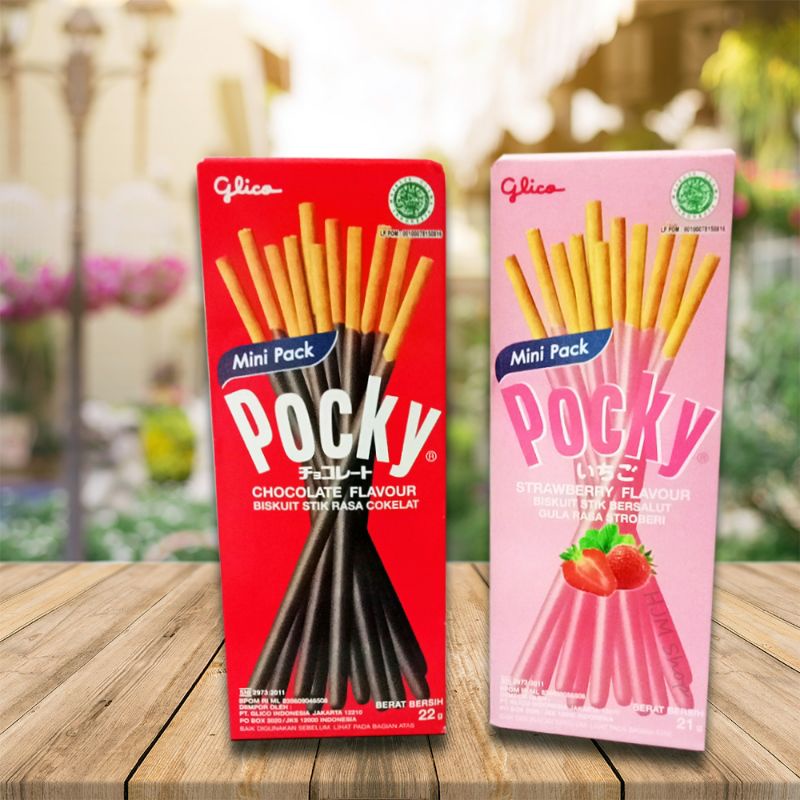 

QH Glico Pocky MINI PACK STRAWBERRY / STROBERI - (HARGA PER 30 BOX)