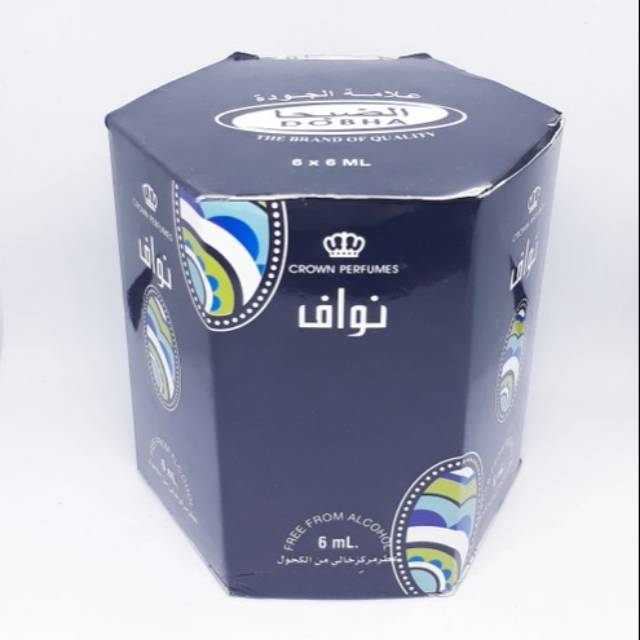 GROSIR Parfum NAWAF By Dobha Roll On Non Alkohol Per Dus - 6 Pcs