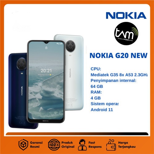 NOKIA G20 & 6.1 PLUS / 6.1+ RAM 4/64GB ORIGINAL GARANSI RESMI