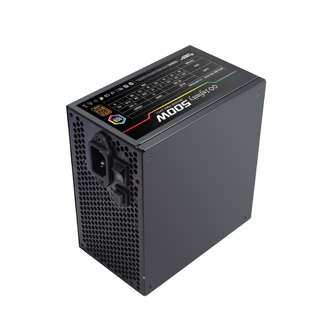 PSU INFINTY 500W 80+ BRONZE RGB POWER SUPPLY PURE