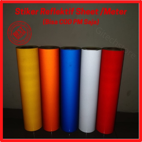 Stiker Reflektif Sheet Stiker Scotlite Stiker Scotchlite Per Meter