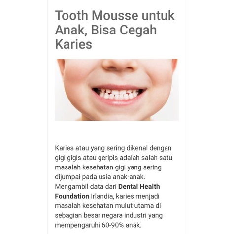 GC TOOTH MOUSSE anak ORIGINAL - share in jar 5 gram EXP 2024