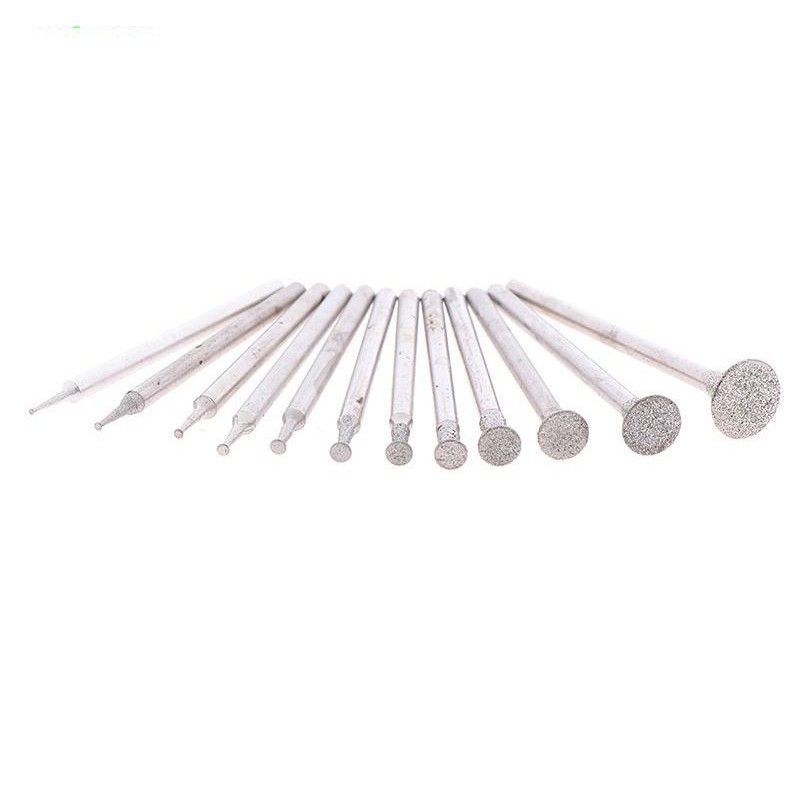Set 12 pcs mata bor potong ukir pahat tuner gerinda grafir bor mini grinder untuk granit keramik gla