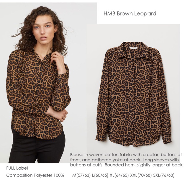 H&M leopard blouse - h&m original