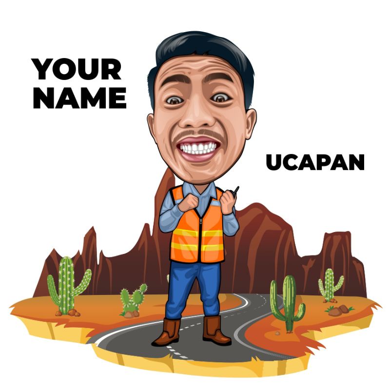 JASA EDIT FOTO KARIKATUR WAJAH | ILUSTRASI WAJAH CUSTOM