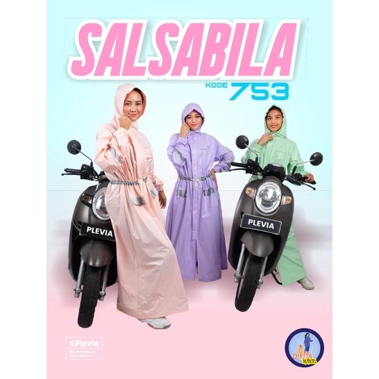 Jas Hujan Gamis Plevia Salsabila 753 Wanita - Dikita Mantel