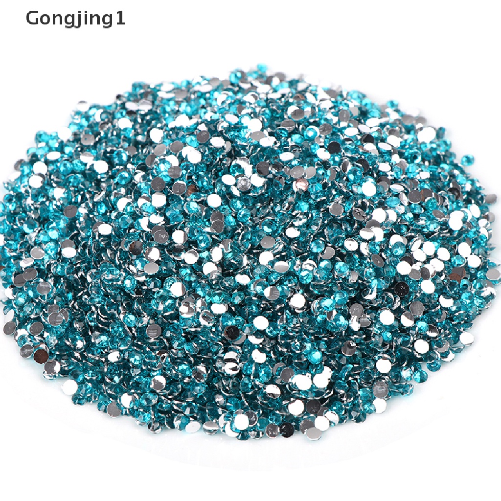 Gongjing1 10000pcs Berlian Imitasi Glitter 3mm Untuk Nail Art