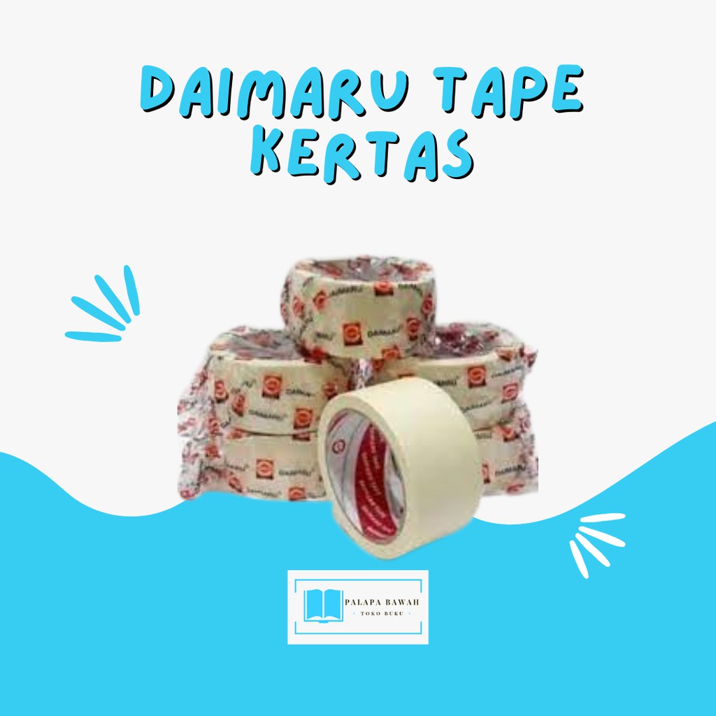 

Lakban Kertas Daimaru / Masking Tape 24mm dan 48 mm