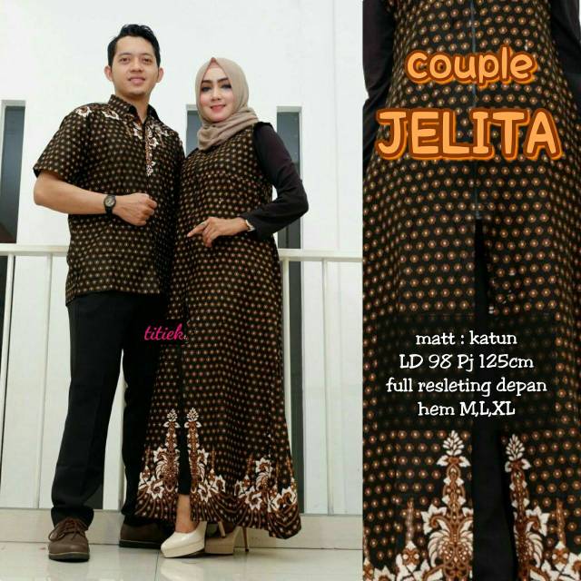 CARDIGAN OUTER DRESS KONDANGAN OUTER BATIK BATIK COUPLE JELITA BAJU KONDANGAN