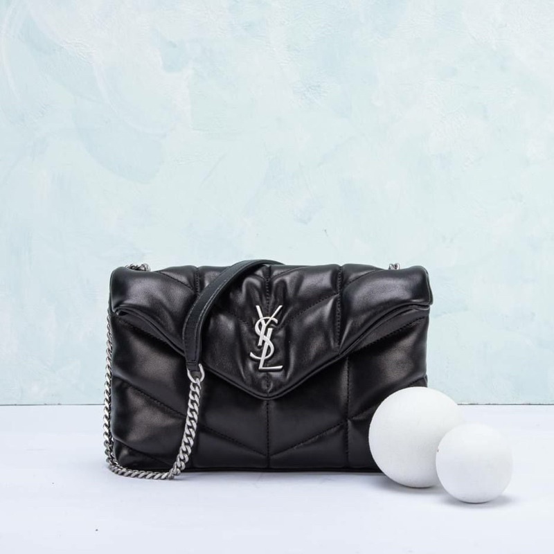 Tas loulou puffer mini bag black