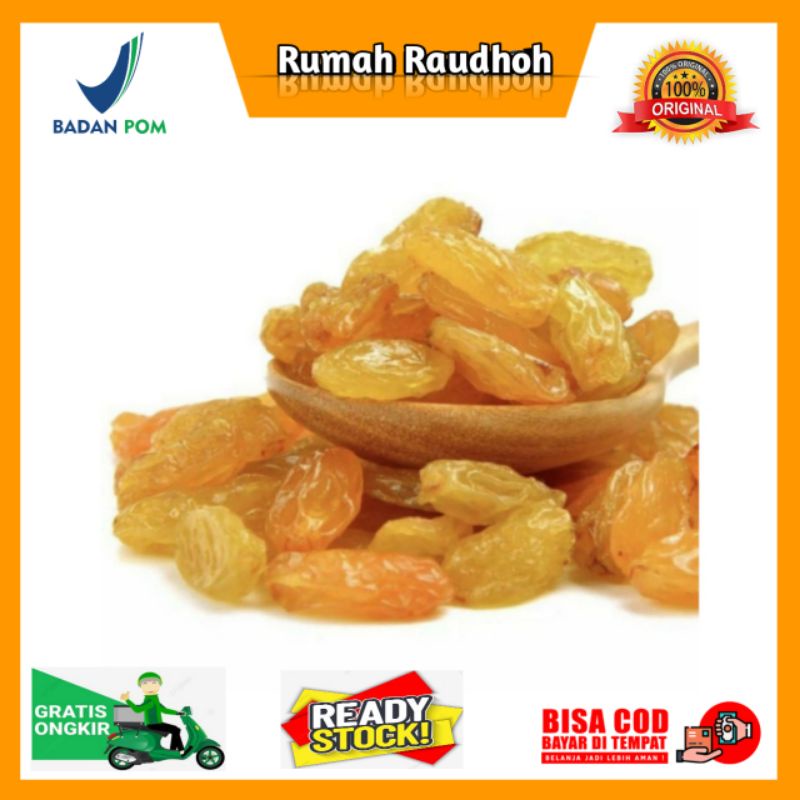 

KISMIS ANGGUR GOLDEN RAISIN 1 KG - KISMIS ASAM MANIS KAYA MANFAAT