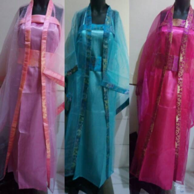 Dress hanfu wanita dewasa kostum tradisional cina