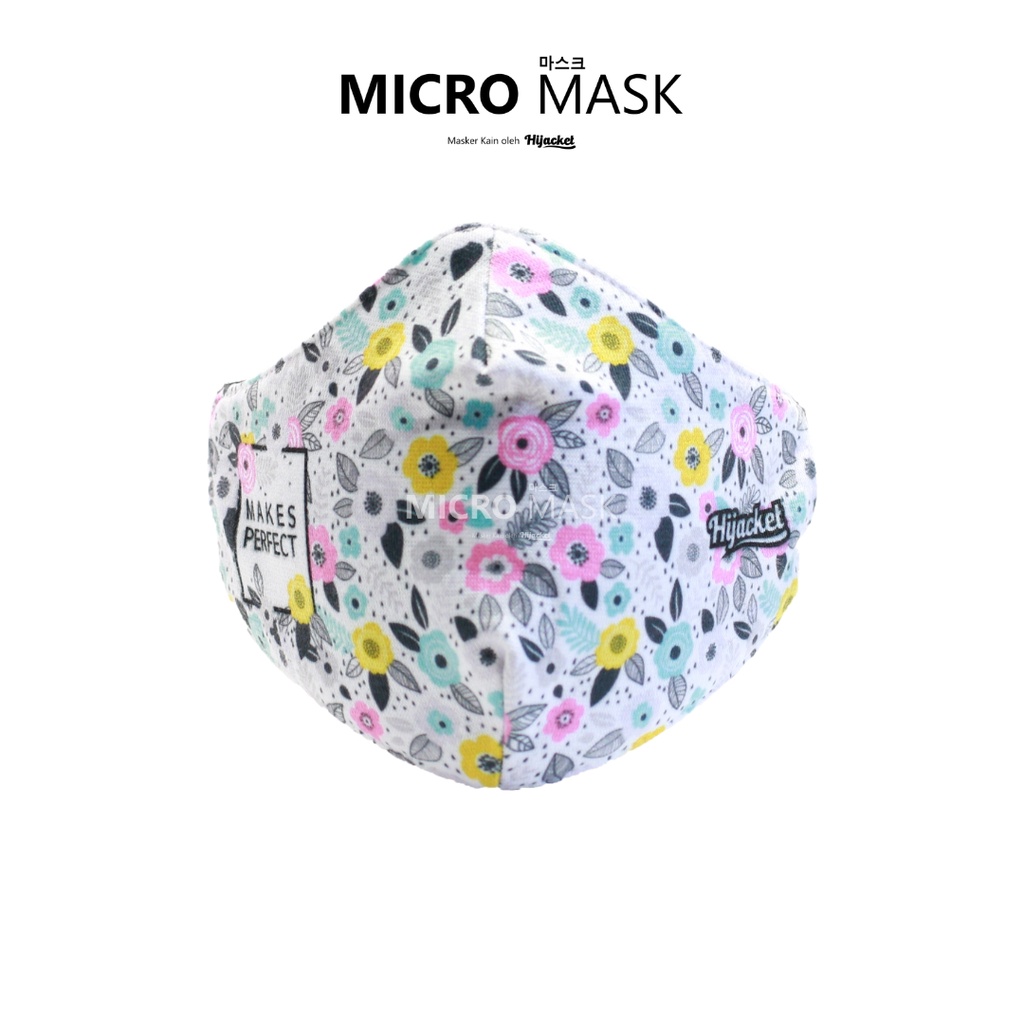 Micro Masker Hijab BLOCK UP TO 70% VIRUS 2 PLY Proteksi Premium fleece & poly-fiber Nyaman Bisa COD-Spectrum Roselia