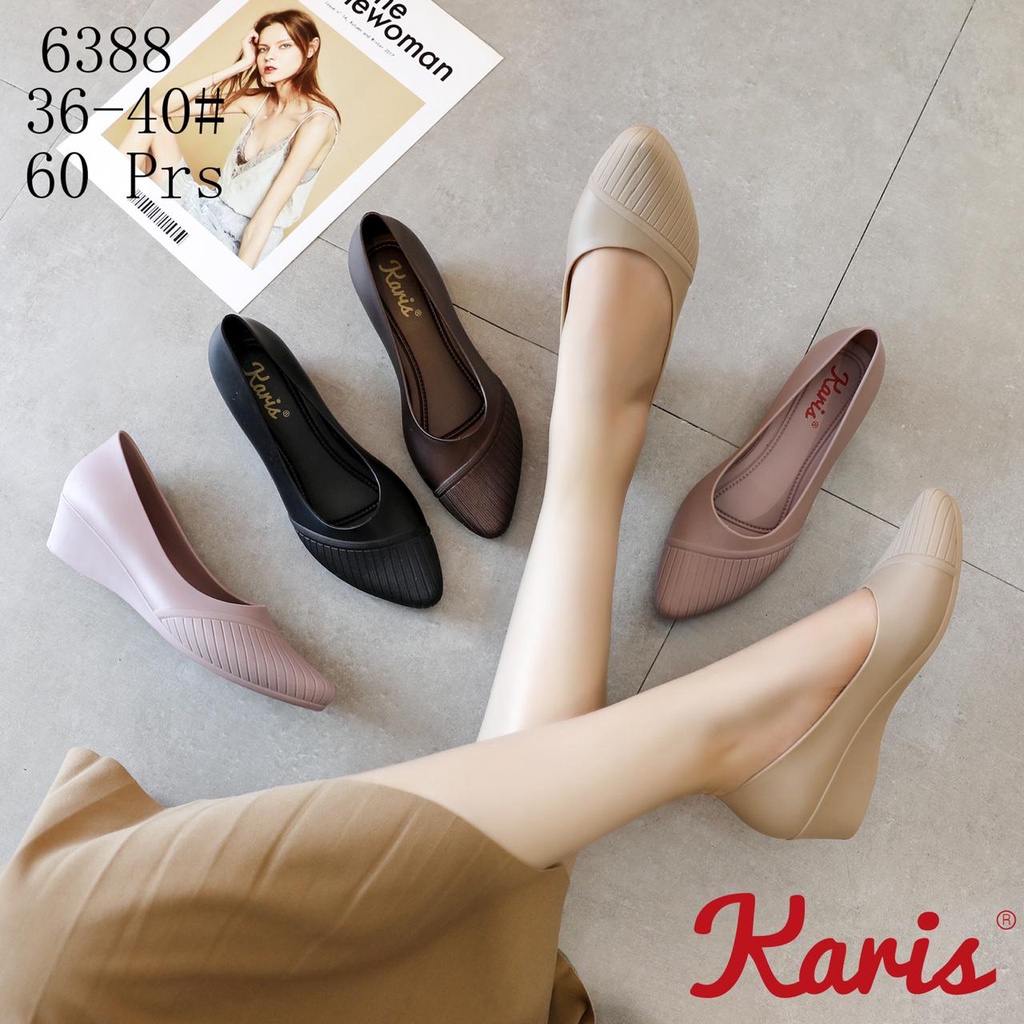 sepatu wanita import model flat kasual nyaman dan modis karis 6388 uk 36-40