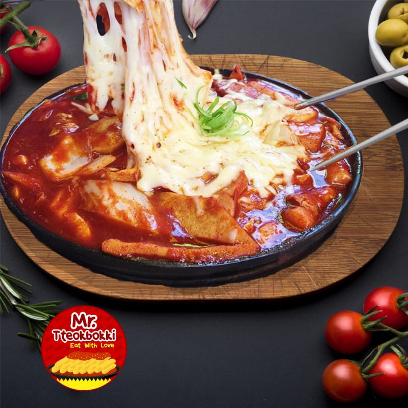 

Makanan Kpop Cemilan Oppa Kekinian Korean TTEOKBOKKI SPICY MOZARELLA Korea Food Halal Unik, dan Enak