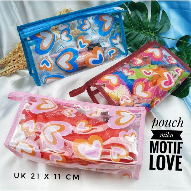 POUCH MIKA/TEMPAT PENCIL MIKA MURAH