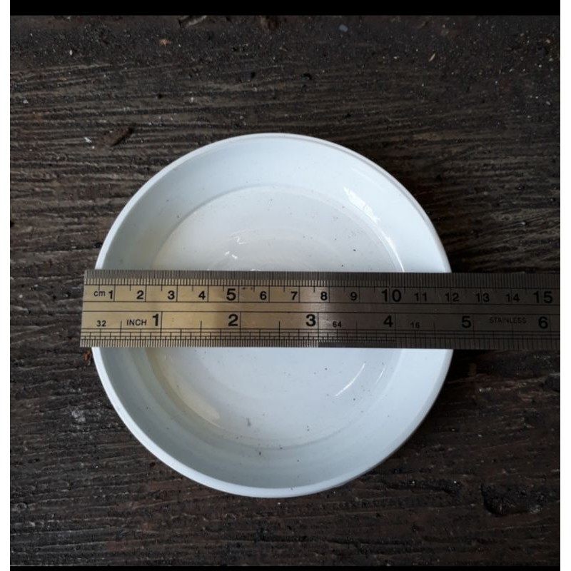 Alas pot 12cm, putih, tatakan pot 12, tatakan bawah pot ukuran 12 cm, alas pot bagus dan murah