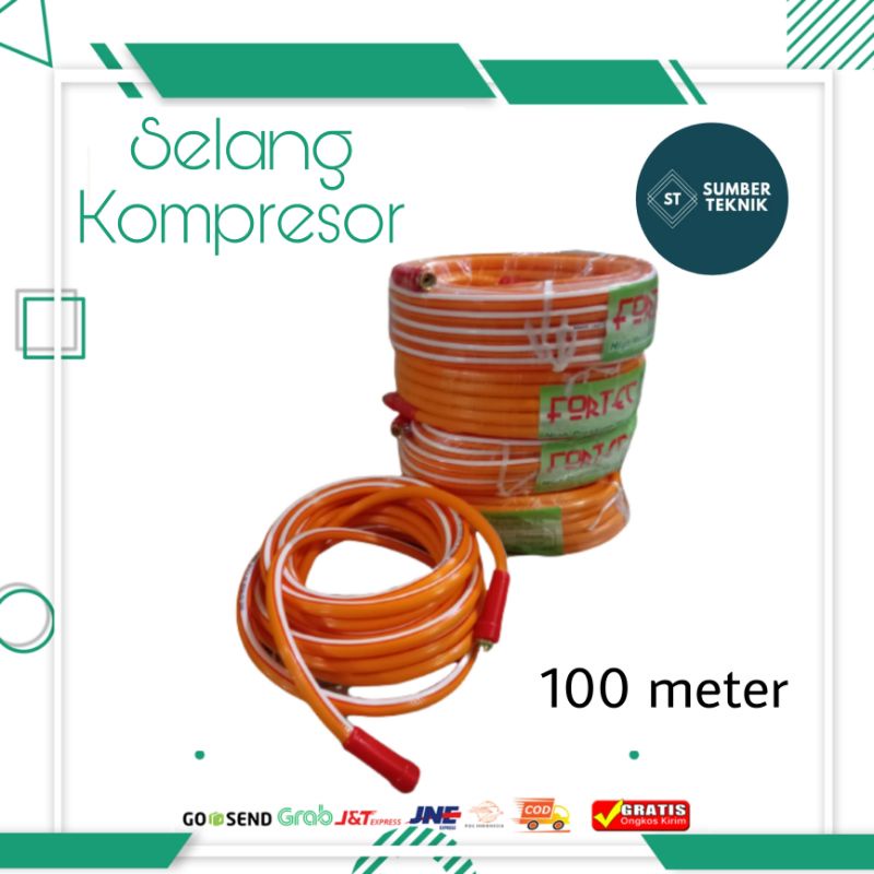 Selang Angin / Selang Kompresor  FORTEC / Selang Angin Kompresor 100 M