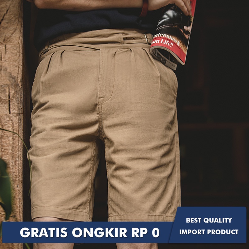 Madden Alat Tinggi Pinggang Erger Tentara Kurka Lurus Naples Kasual Celana Pria Pier