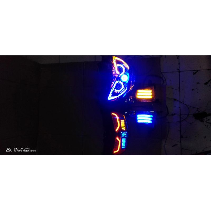 PAKET PROJIE NMAX OLD HEADLAMP STOPLAMP SAKLAR DAN SEIN