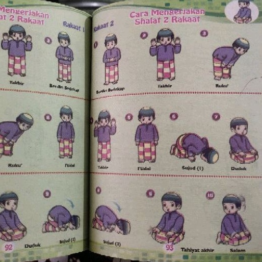 fasolatan untuk anak. tata cara sholat untuk anak bergambar