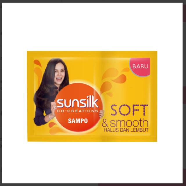 Shampoo Sachet Sunsilk Soft and Smooth, Hijab Recharge, Black and Shine