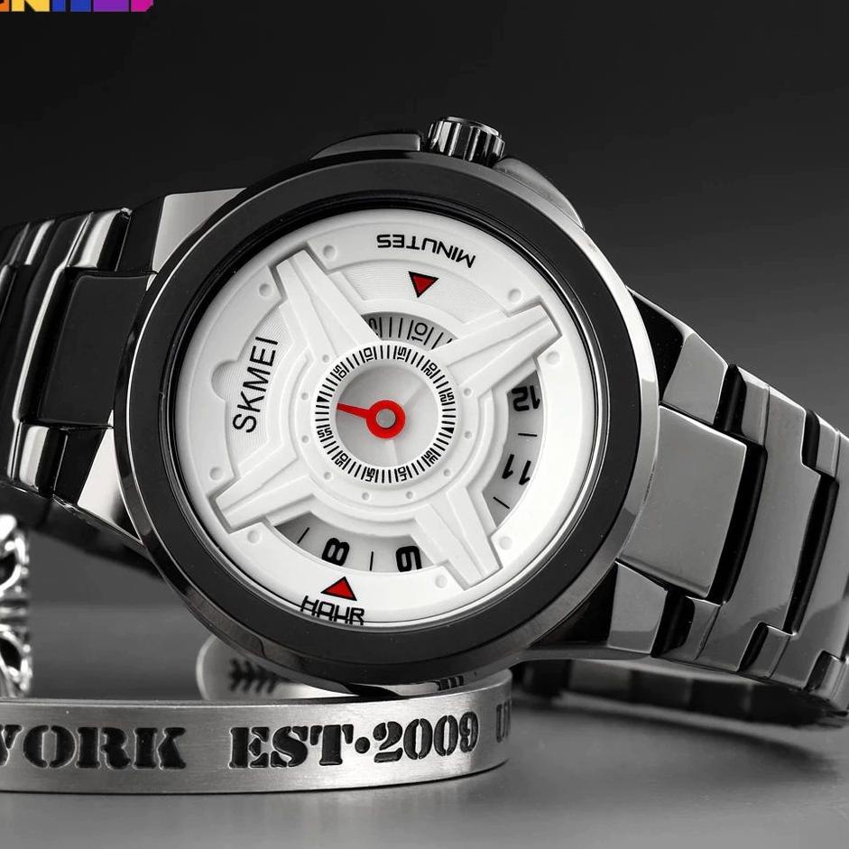 Terlaris.. SKMEI 1699 Jam Tangan Pria Analog Tali Stainless WATCHKITE WKOS