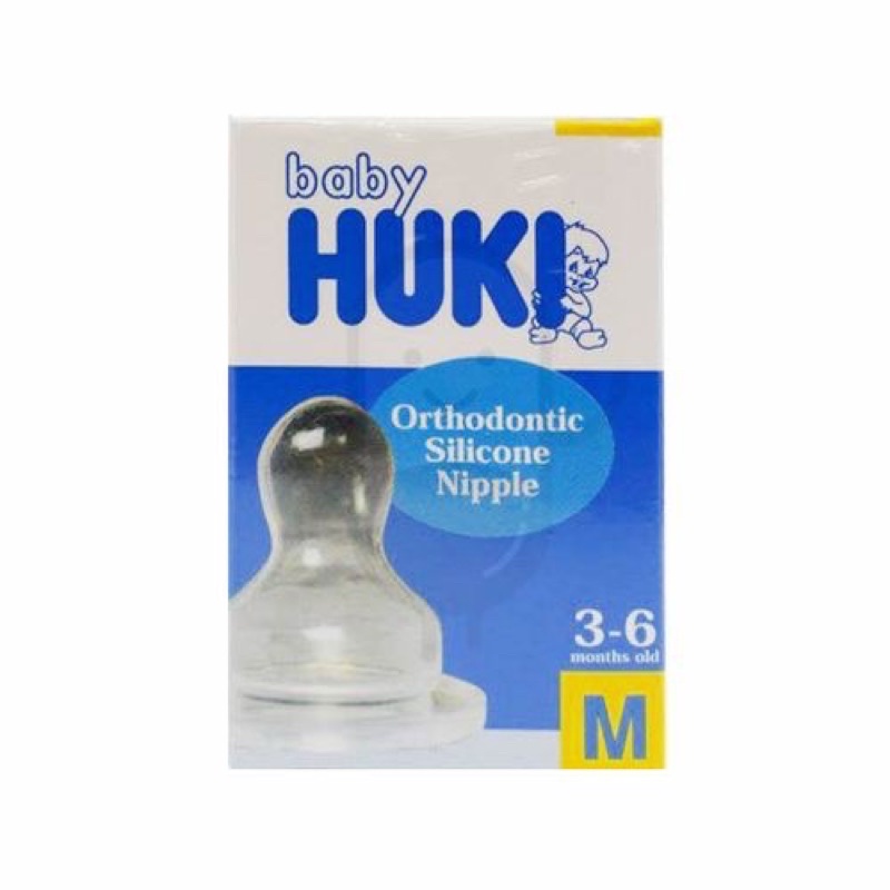 Empeng nipple gepeng huki Orthodontic Silicone Dot Gepeng Bayi ORIGINAL / Nipple Dot Gepeng