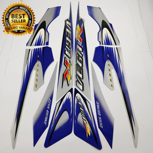 Striping Yamaha Vega r new 2006 2007 silver biru list body standar berkualitas termurah