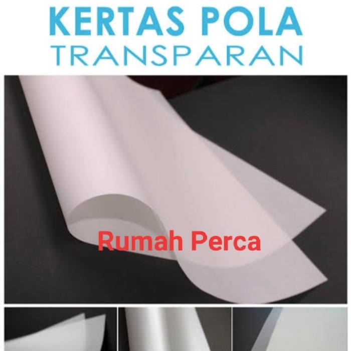 

Kertas Kertas Pola Putih Isi 10 Lembar / Kertas Pola Jiplak / Kertas Pola Tra