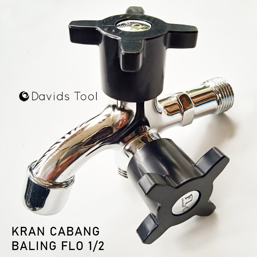 Kran Shower Cabang Sower Keran Double Dobel Flo Warna