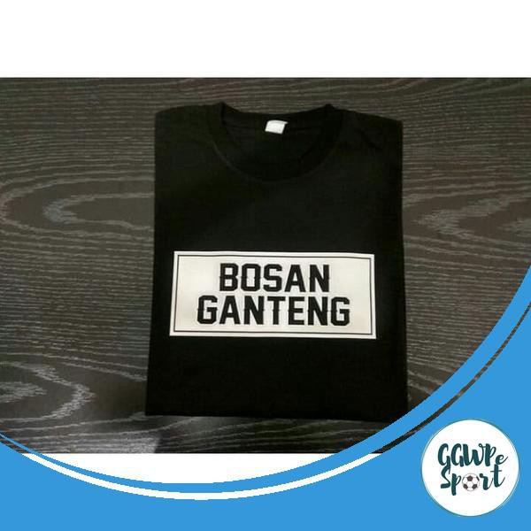 Kaos Distro Premium Bosan Ganteng Baju Distro Cowok Lengan Pendek Katun Combed 30S Kualitas Terbaik